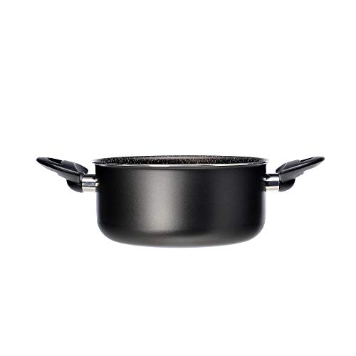 Alluflon Tradition Italien Kasserolle, Aluminium, schwarz, 16 cm – Ansicht 3