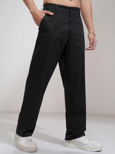 Image of Highlander Men's Carperter Fit Casual Trousers| Relaxed Fit | Perfect for Casual Outings,Travel & Work Wear | Trouser for Men