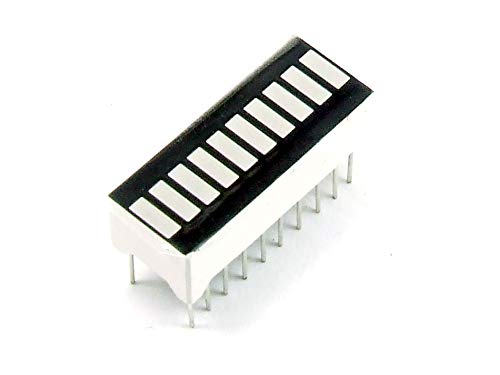 1 pz. x Bargraph 10 LED 4 3 3 Azzuro A3154 verde rosso