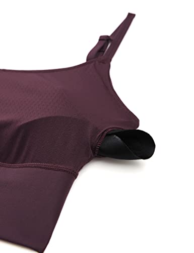 Image of CRZ YOGA V Back Longline Sports Bras | Medium Support, Removable Pads, Yoga, Brushed, Scoop Neck, Spaghetti Straps, for Women