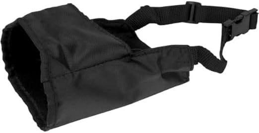 Nylon Muzzle for Dogs | Made with Durable Nylon, Lightweight and Fully Adjustable | Helps Protect Your Dog and The Surroundings | Can be Used During Exercise and Play - M