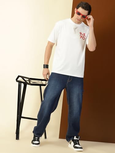Image of Thomas Scott Men's | Graphic | Half Sleeve | Oversized Fit | 100% Cotton | Crew Collar | Casual Tshirt