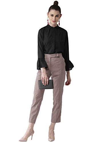 Image of Style Quotient Women Red Regular Fit Solid Casual Shirt-RED