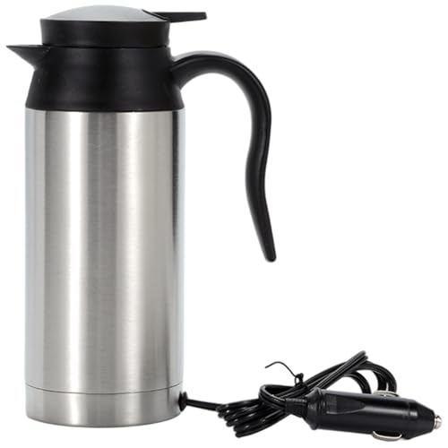 Tetera Eléctrica Portátil para Auto 750ml Acero Inoxidable