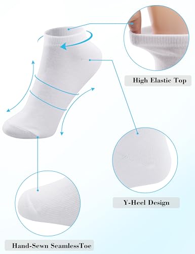 Duufin 15 Pairs Womens Ankle Socks Classic Casual Short Low Cut Socks for Women3