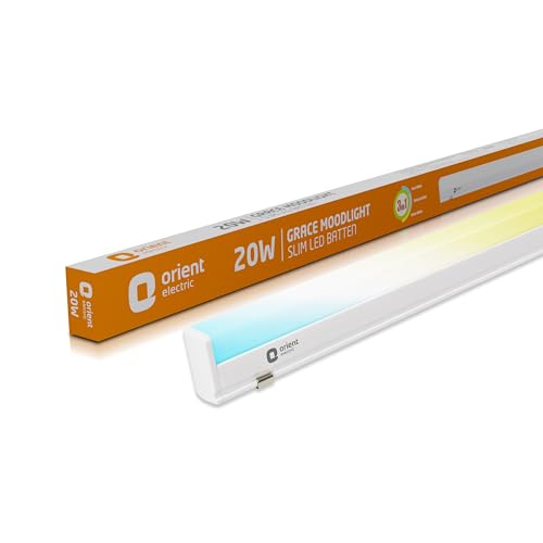 54% OFF on Orient Electric 20W LED Batten | 3 in 1 Tubelight | 2000 lumen light output | Cool White, Neutral White and Warm White | LED Tubelight for Home | Surge protection up to 4kV | Made in India | Pack of 1