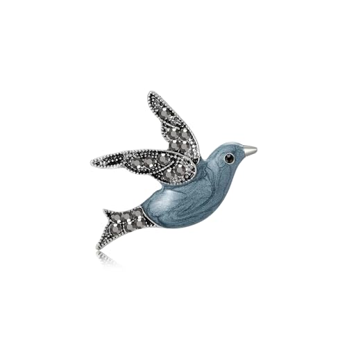 Image of Enamel Bird Brooch for Women Rhinestones Owl /Hummingbird /Eagle /Toucan Lapel Pin Cute Bird Brooches Jewelry Gifts for Mom Wife