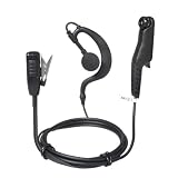 UAYESOK Auricolari radio walkie talkie a forma di G con microfono PTT per Motorola R7 MXP600 ION APX N70 N50 N30