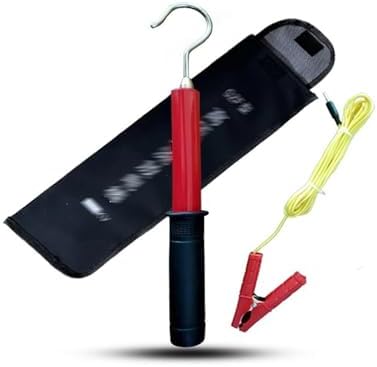 High Voltage Discharge Rod - Portable Insulated Grounding Pole for Safe Capacitor, Transformer & Cable Discharge (110KV, 200cm/78.74in) - Essential Electrical Safety Tool