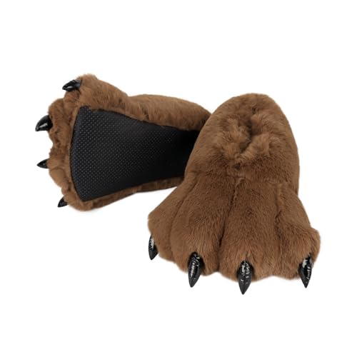 Pantoufles pattes d'animaux pour soulager les pieds froids homme
