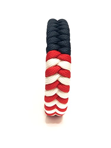 Tru550 USA American Flag Mens Jewelry Paracord Survival Bracelet with Metal Buckle (Size 8.5) - Image 6