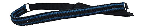 Ten Point Gear Extra Wide Gun Sling Paracord 550 Adjustable W/Swivels (Multiple Color Options) (Black & Blue Diamonds) #TOP2