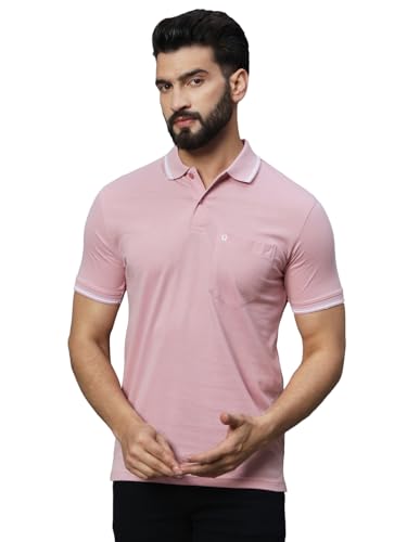 Image of UNIBERRY Men's Cotton Half Sleeves Solid Polo Neck T-shirt-MT4-BG 4XL