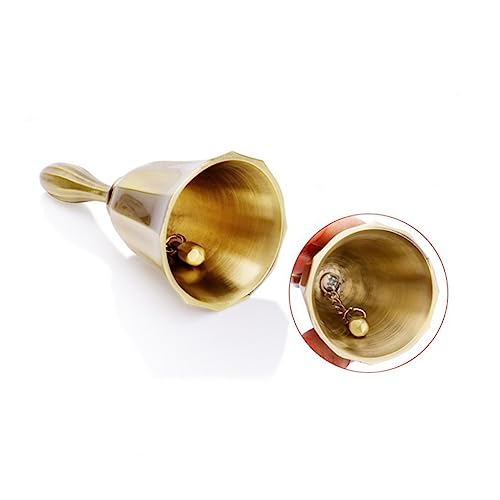 Operitacx Campanello da Reception in Lega Campanello per Sala da Pranzo e Ristorante Funzionamento Manuale Colore Dorato