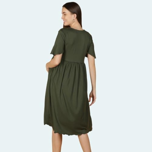 Image of Morph Maternity | Maternity Dresses for Women | Fits During Pregnancy & Post Pregnancy | Back Tie to Adjust