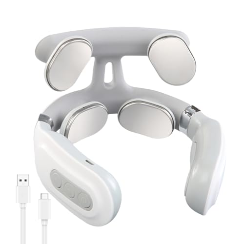 OBRADOYA Vitality Magic Pro 2.0 Neck Massager - Therapeutic Massager4 Heated Heads6 Massage Modes14 Adjustable Gears Ergonomic Design Portable Lightweight (1 PC)
