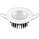 Lumitec 113190 Mirage LED Exterior or Interior Down Light, Flush Mount, Glass Bezel, White, Red, Blue and Purple, All Non-Dimming