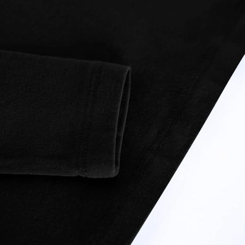 Teen Girls Floral 3/4 Length Sleeve Top Summer Crewneck Casual Athletic Blouse for Kids Soft (Black #7, 12-13 Years)4