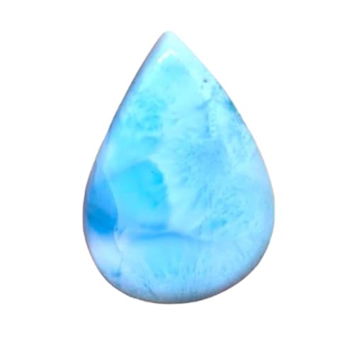 Larimar cabochon naturel poire de qualité supérieure 33x23mm pour joaillerie