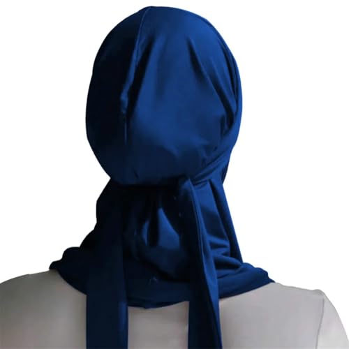 Niiyyjj Women Muslim Jersey Hijab Scarf Tie Back Headscarf Lace Up Turban Islam Head Wrap Niqab Bandanas4