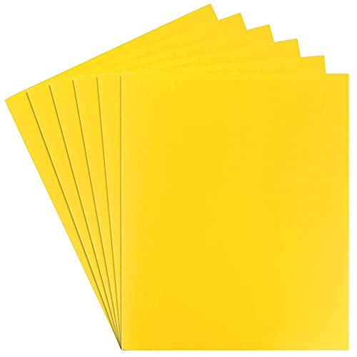 JAM-PAPER-Heavy-Duty-Plastic-2-Pocket-Extra-Tough-School-Folders-Yellow-6Pack