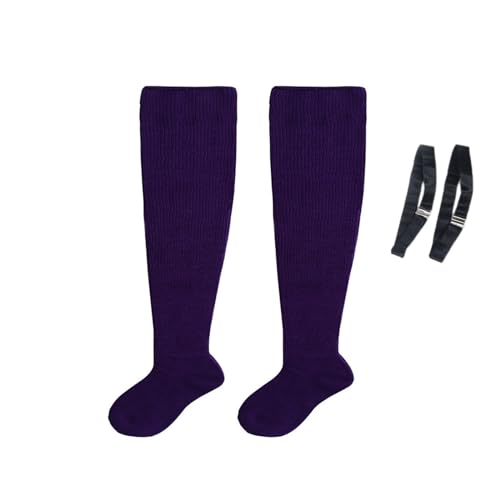 Chaussettes hautes au-dessus du genou chaudes et élastiques pour jambes généreuses