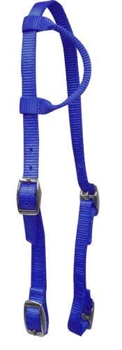 Pony Size Premium Nylon Single Ear Headstall (Royal Blue)
