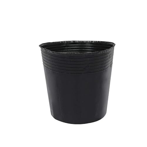 20 Pcs 10 Gallon Nursery Bags 13.8 Inch Round Plant Pots Containers Soft Plastic with Drainage Holes for Large Flowers Trees Vegetables Indoor Outdoor Women Gardening Gifts, Black(10 Gallon 50pcs)