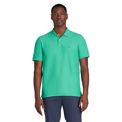 Izod Men's Classic Fit Advantage Performance Short Sleeve Polo Shirt, Simply Green, Large #TOP1