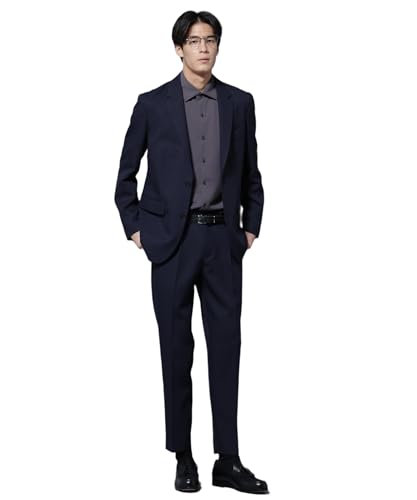 [ナノ・ユニバース] Damerino」 LANATEC (R) メランジ ツイル セットアップ メンズ M 120 ネイビー 668-5218209