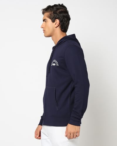 Image of Gap Men Graphic Printed Regular Fit Full Sleeves Hooded Sweatshirt