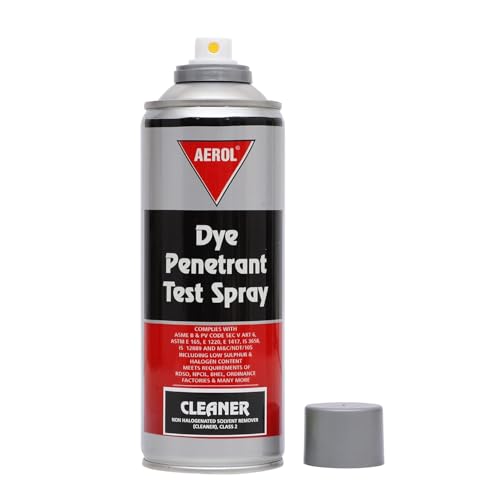 Image of Aerol Dye Penetrant Cleaner Spray | Solvent Cleaner | (194g /280ml) Quick Crack Detection | Non Corrosive | For Welding & Maintenance