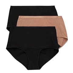 3-pack Briefs, Black/Pecan/Black
