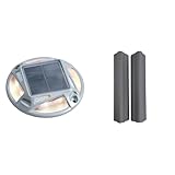 【セット買い】エーモン(amon) パーキングマーカー φ123×高さ23mm 6978 + エーモン(amon) ガレージプロテクター(コーナー用) グレー 約50mm×約50mm長さ約250mm 2本入り 6976