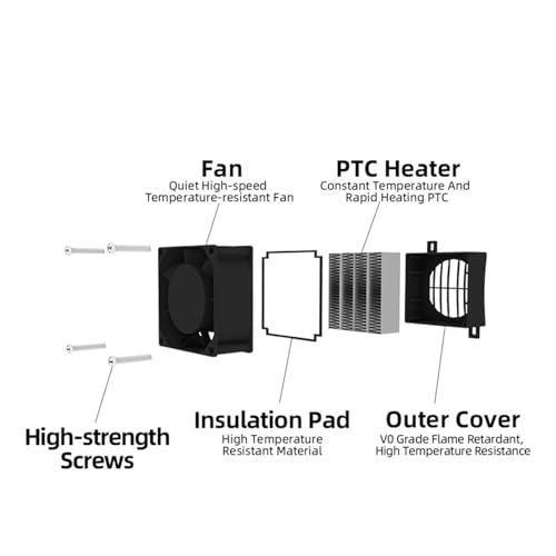 Calefactor Eléctrico Cerámico PTC 110V 350W miniatura 4
