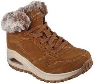 Skechers Women's UNO Rugged-WINTRINESS Ankle Boot, Chestnut, 6.5 | Image 2