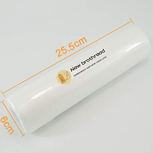 New Brothread Wash Away - Water Soluble Machine Embroidery Stabilizer Backing & Topping 10" X 10 Yd Roll - Light Weight - Cut Into Variable Sizes For Machine Embroidery And Hand Sewing #TOP1