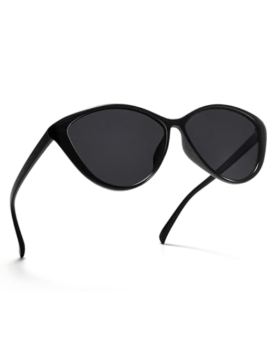 Oversized Cat Eye Polarized Sunglasses for Women, Trendy Sunnies UV400 Protection2