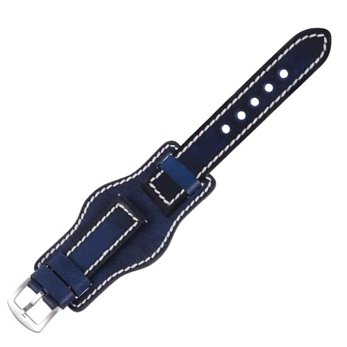 Correa de cuero azul 20mm cómoda para el uso diario y reuniones de trabajo en la oficina