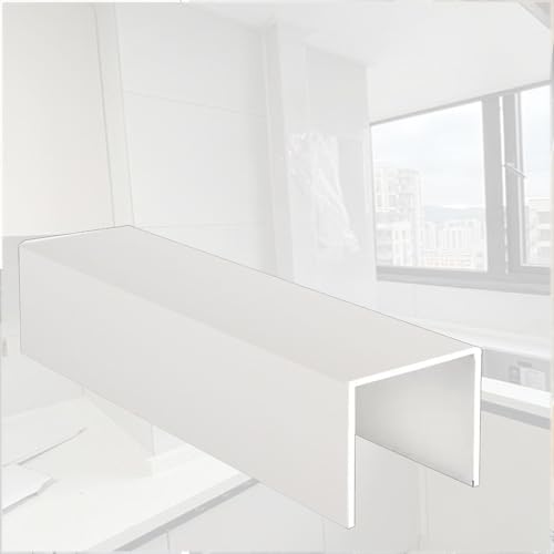 Image of Bathroom Pipe Hider Enclosure 2 4 8 10 12 in Width, Pipe Coverings Enclosure for Well Pipe/Yard/Furnace Pipe, Pipework Coverings Decorative Indoor, Easy to Cut(L X W 12 x 6.3in/30 X 16cm)