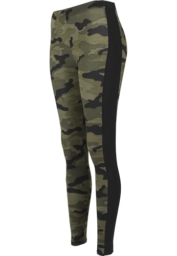 Urban Classics Ladies Camo Stripe Leggings Donna Leggings Mimetico Bosco/Nero S - 5