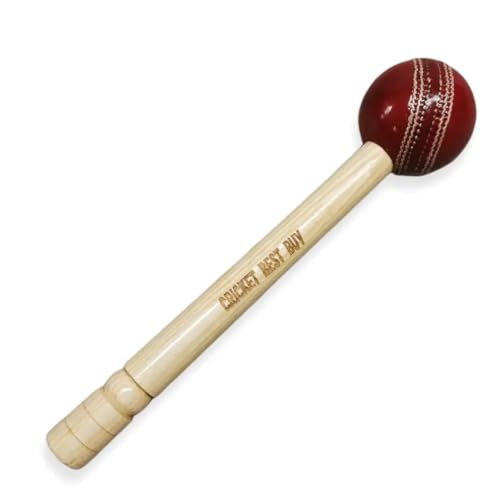 Cricket Best Buy CBB Cricket Bat Mallet - Cricket Bats Wooden Mallet Hammer Leather Ball, Heavy Duty Knocking Mallet Bat Hammer with 13 Inches Handle, Wooden Mallet