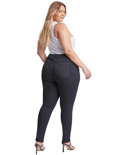 Royalty For Me Womens Women's Plus Size Essential High Rise Skinny Jeans4