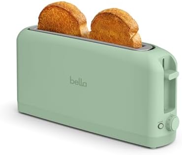 bella 2 Slice Slim Toaster, Fits-anywhere™ Kitchenware, 6 Setting...