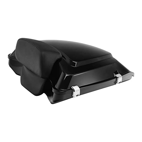 Green-L 5.5'' Razor Tour Pack Trunk with Backrest Pad Fit for Harley Touring Road King Street Glide Electra Ultra 2014-2024