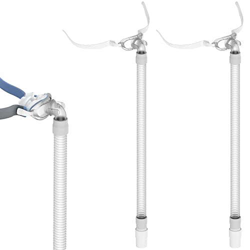 2PCS CPAP Hose and Frame Supplies for Resmed AirFit P10 Mask, Hose and Frame for AirFit P10 Nasal Mask,Package Included 2PCS Hose, 2PCS Frame, 2PCS Elbow & 2PCS Swivel