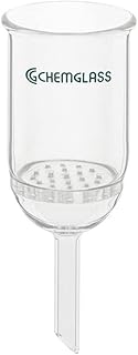 Chemglass CG-1402-P-02 Series CG-1402-P Perforated Plate Buchner Funnel, 150 mL Capacity, 50 mm Height