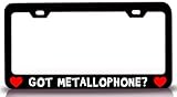 Custom Brother - GOT METALLOPHONE w/Heart Music Musician Metal Car SUV Truck License Plate Frame Bl