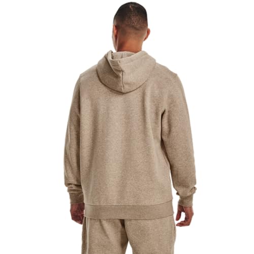Under armour Essential Fleece Hoodie - Men's (1373880-236, Sahara/White)2
