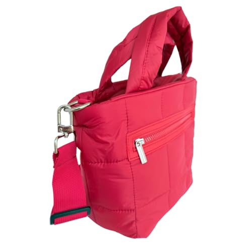 Small Puffer Gym Bag Quilted Crossbody Nylon Bags For Women Handbag Shoulder Bag2